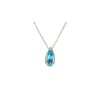 Fine Aquamarine & Diamond Pendant Necklace
