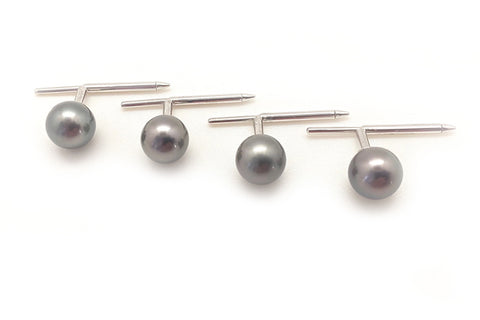 Tahitian Cultured Pearl Shirt Stud Set