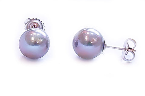 Tahitian Cultured Pearl Studs 10-10.5mm - Assorted Colors