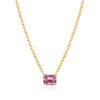 Pink Sapphire Pendant Necklace