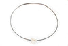 Freshwater Cultured Pearl Collar Necklace - Assorted Metal Colors