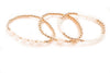 Freshwater Cultured Pearl & Gold Bead Elastic Bracelet - Assorted Styles