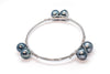 Wire Wrap Tahitian Cultured Pearl Bangles