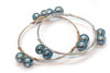 Wire Wrap Tahitian Cultured Pearl Bangles